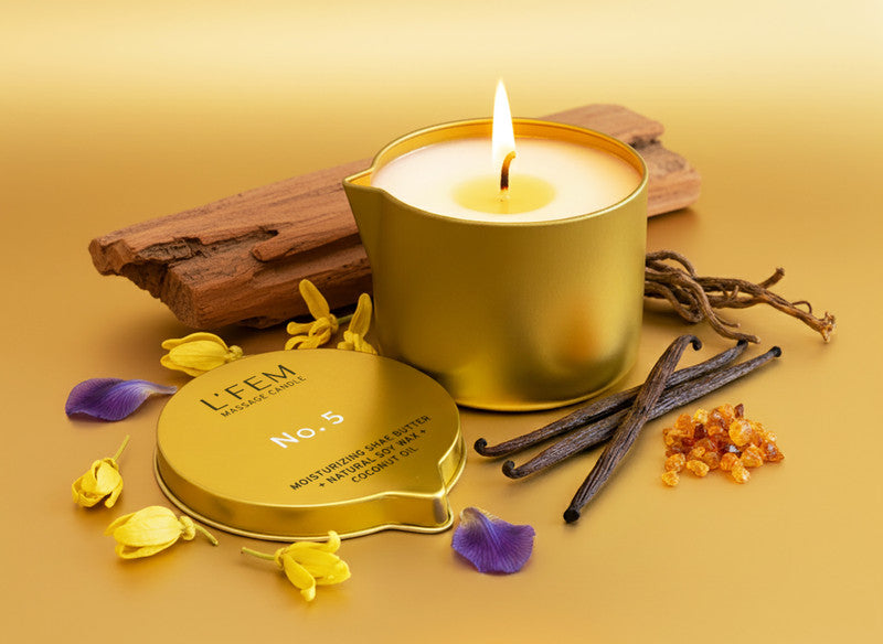 L'Fem Massage Candle 8oz - #05 Number 5 pcs