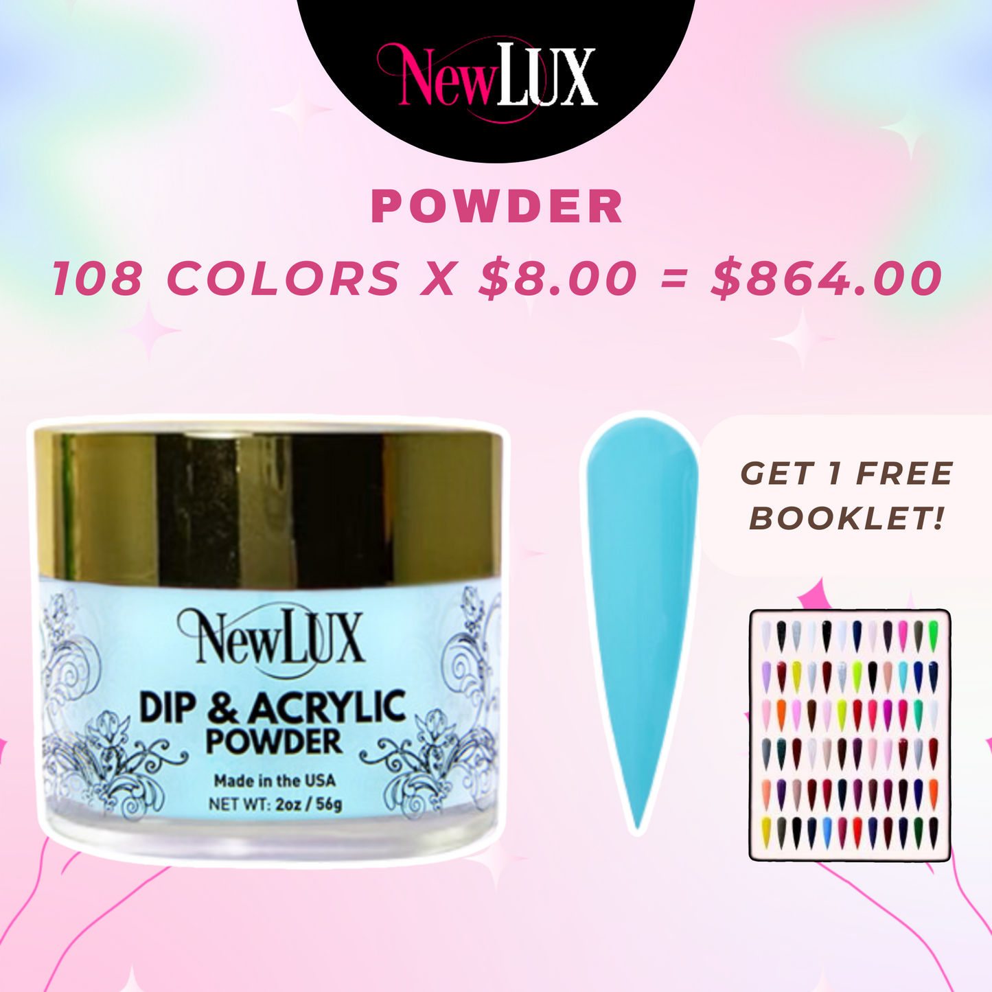 Buy NewLux Powder Collection: Powder (Dip+Acrylic) 2oz.