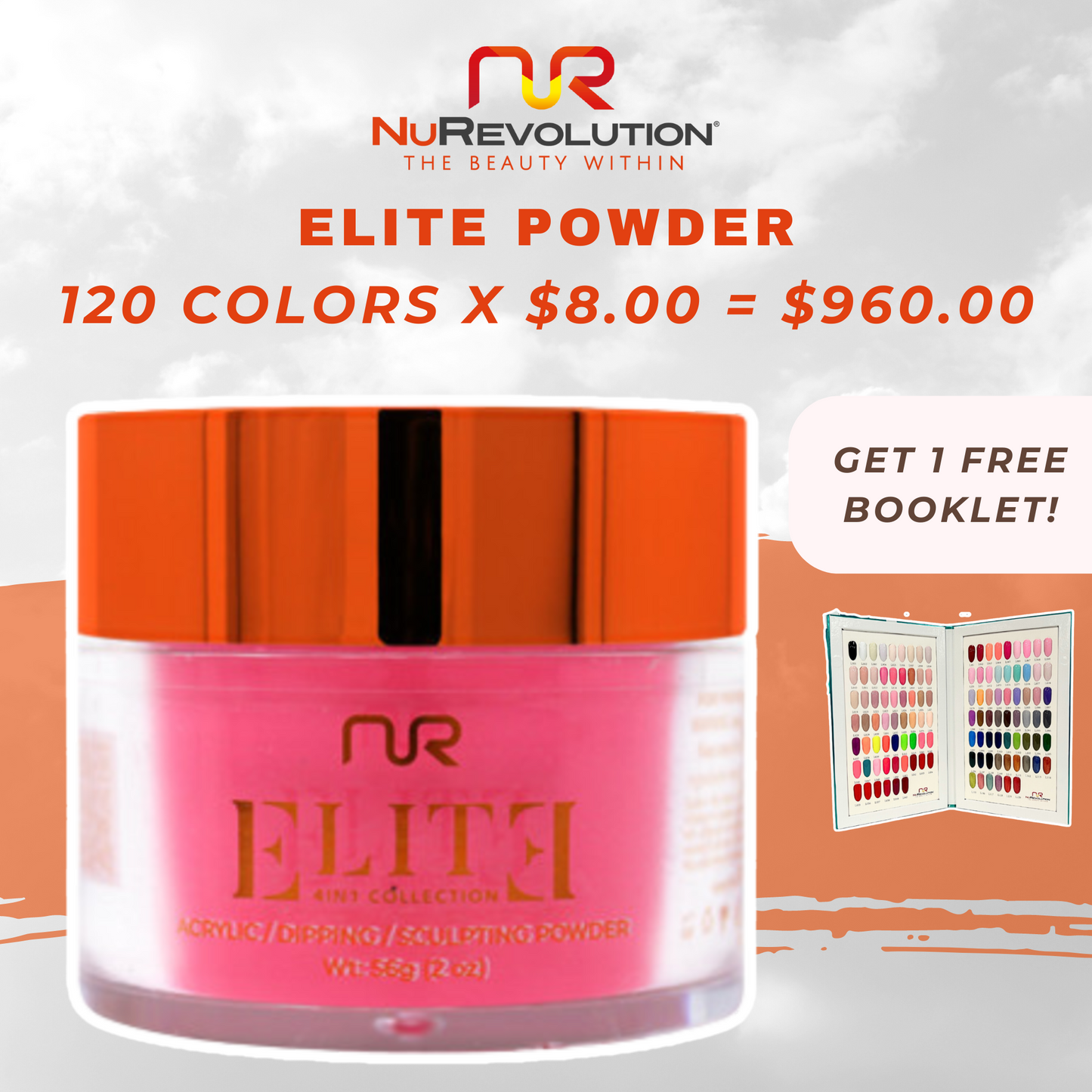 Buy NUREVOLUTION Elite Powder Collection: Powder (Dip+Acrylic) 2oz.