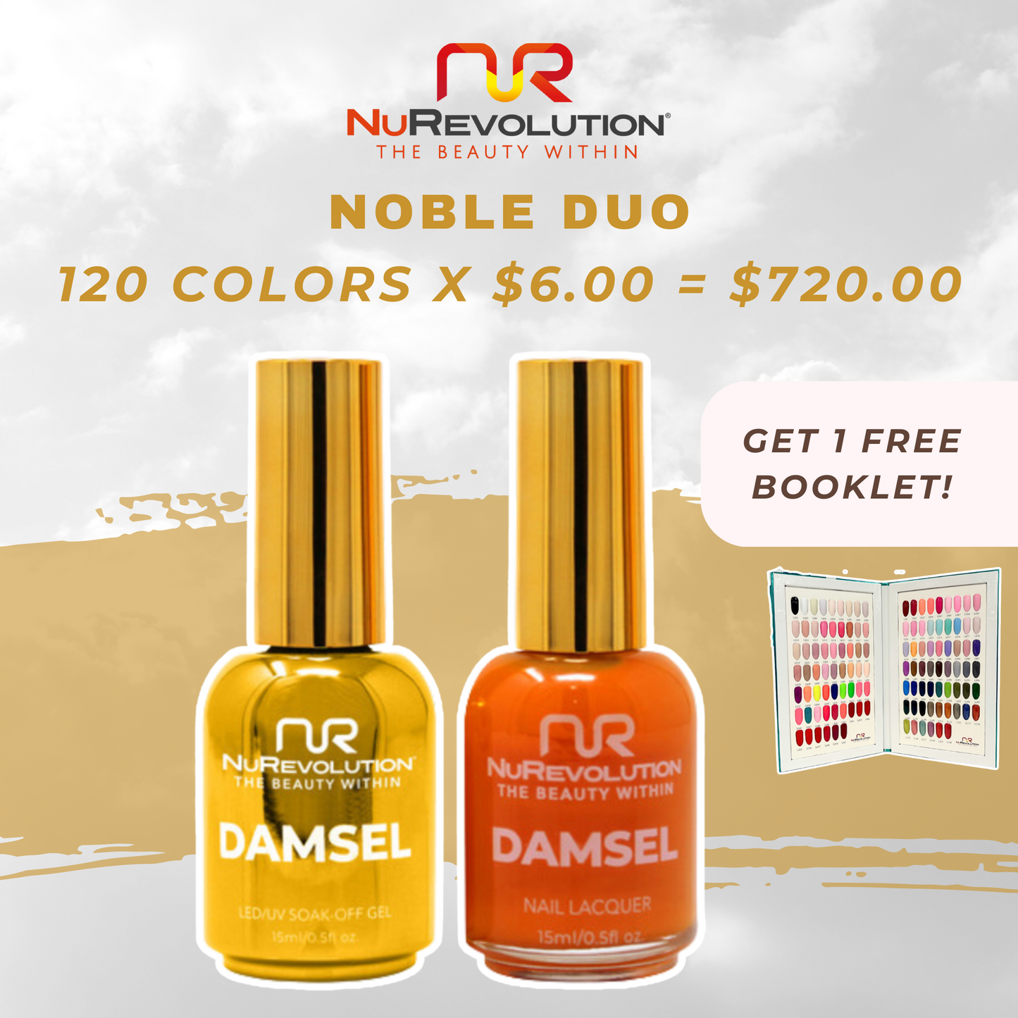 Buy NUREVOLUTION Noble Duo Collection: Duo (Lacquer+Gel).