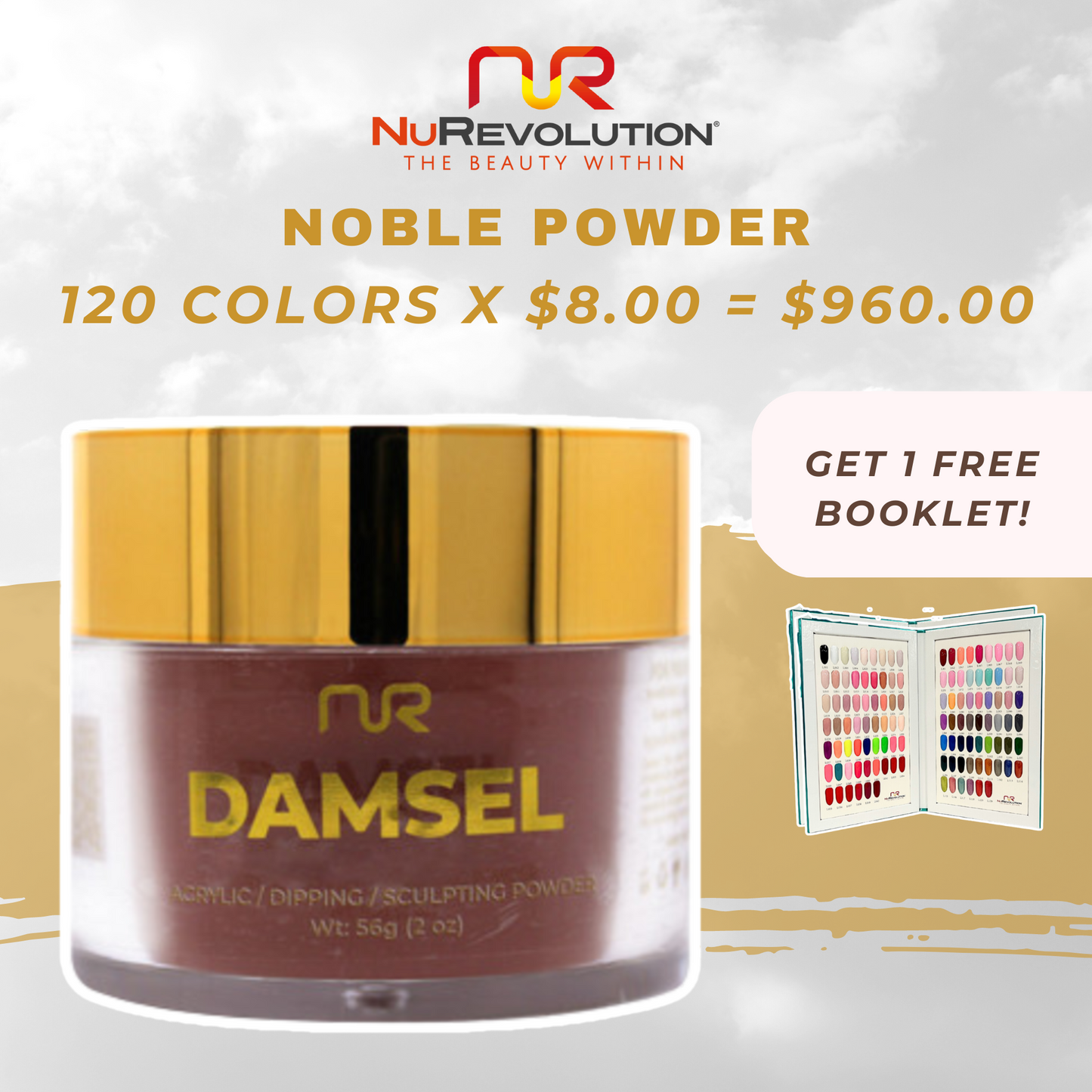Buy NUREVOLUTION Noble Powder Collection: Powder (Dip+Acrylic) 2oz.