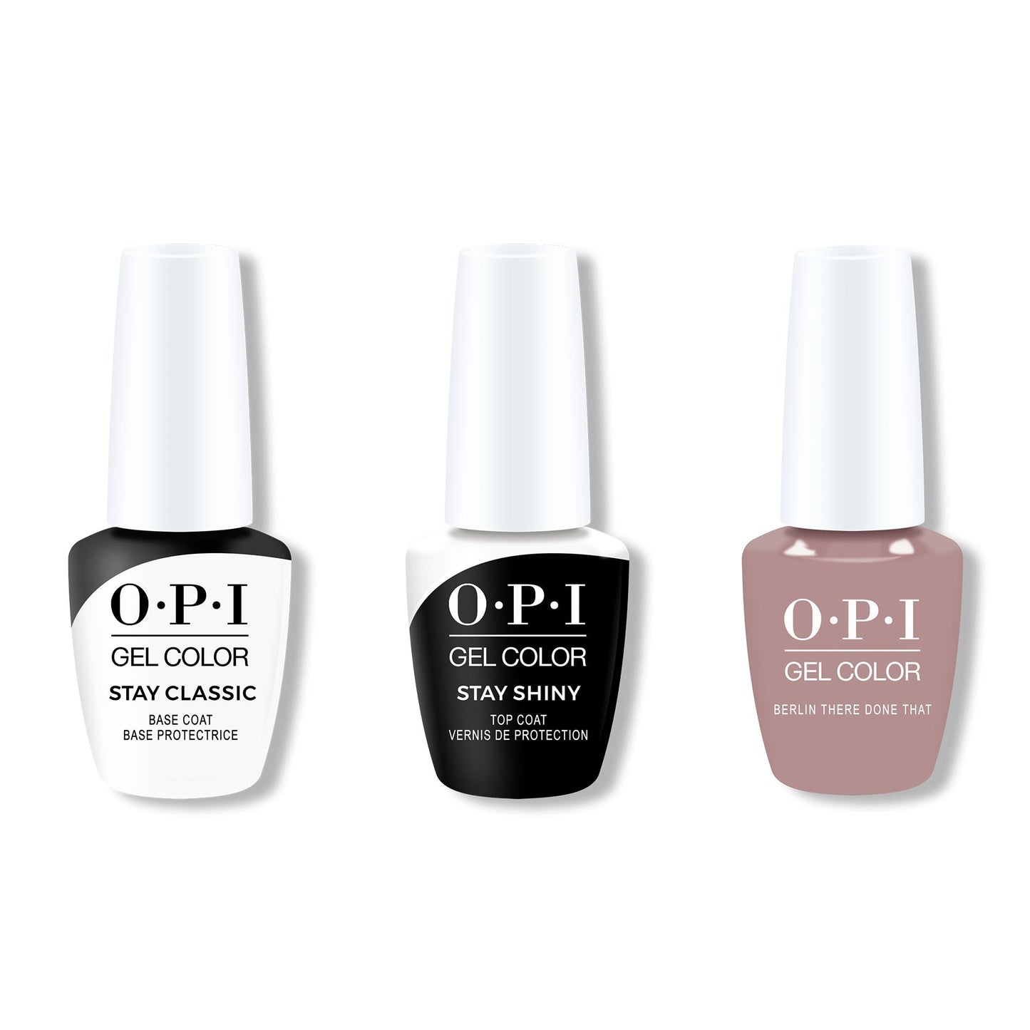 OPI - GelColor Combo - Stay Classic Base, Shiny Top & Berlin There Done That