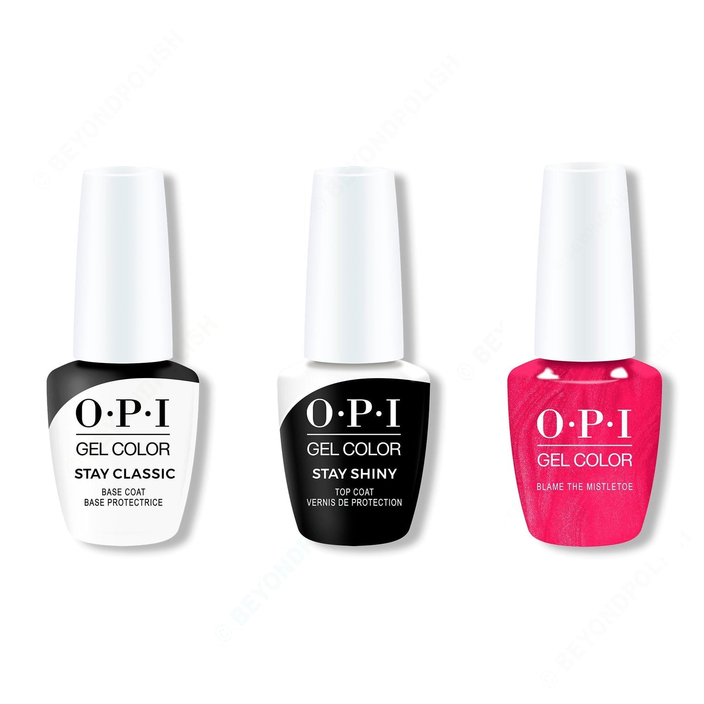 OPI - GelColor Combo - Stay Classic Base, Shiny Top & Blame the Mistletoe