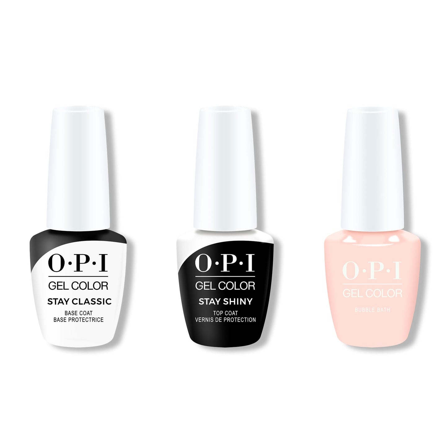 OPI - GelColor Combo - Stay Classic Base, Shiny Top & Bubble Bath