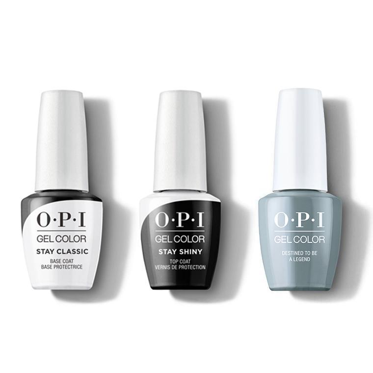 OPI - GelColor Combo - Stay Classic Base, Shiny Top & Destined to be a Legend