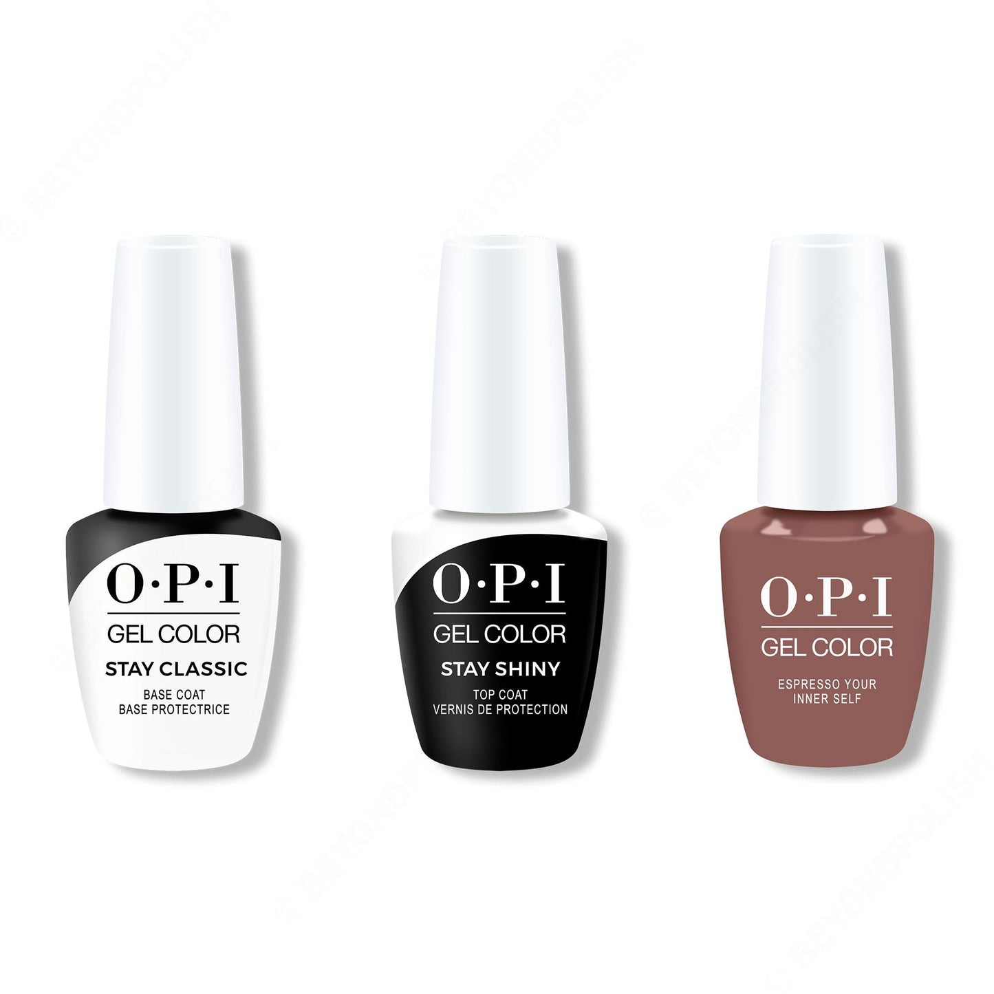OPI - GelColor Combo - Stay Classic Base, Shiny Top & Espresso Your Inner Self