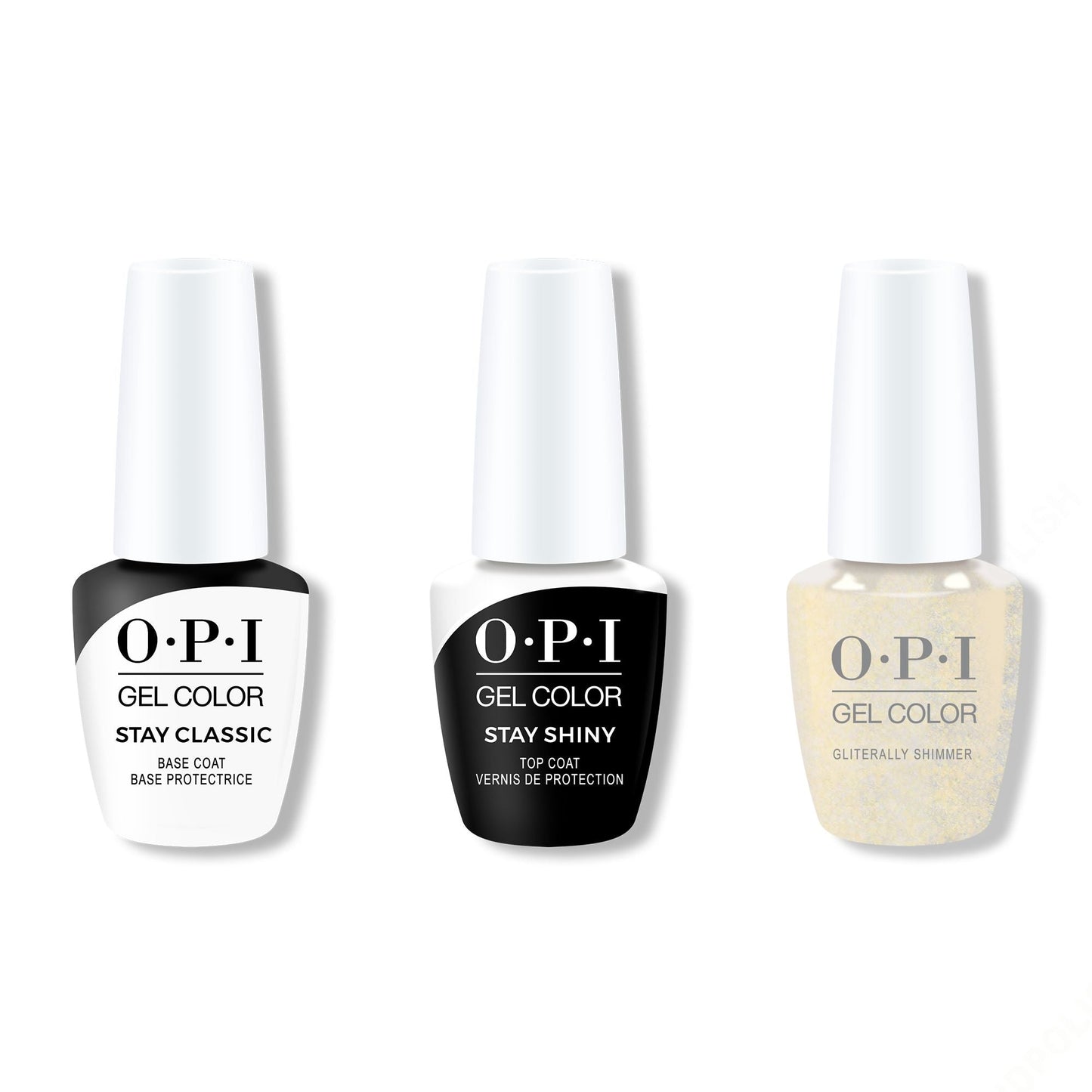 OPI - GelColor Combo - Stay Classic Base, Shiny Top & Gliterally Shimmer