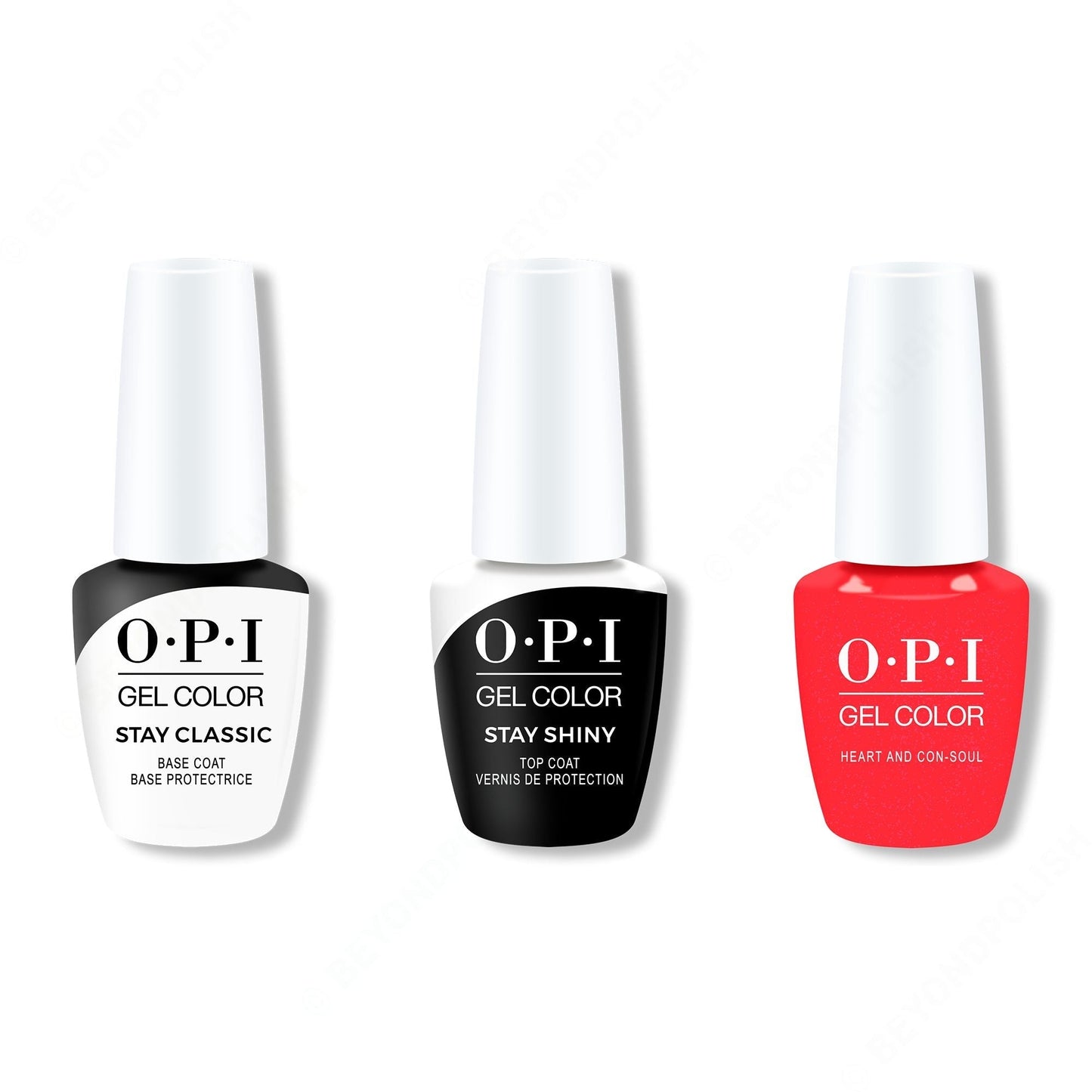 OPI - GelColor Combo - Stay Classic Base, Shiny Top & Heart and Con-soul