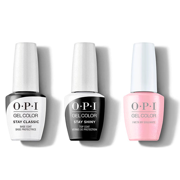 OPI - GelColor Combo - Stay Classic Base, Shiny Top & I Meta My Soulmate