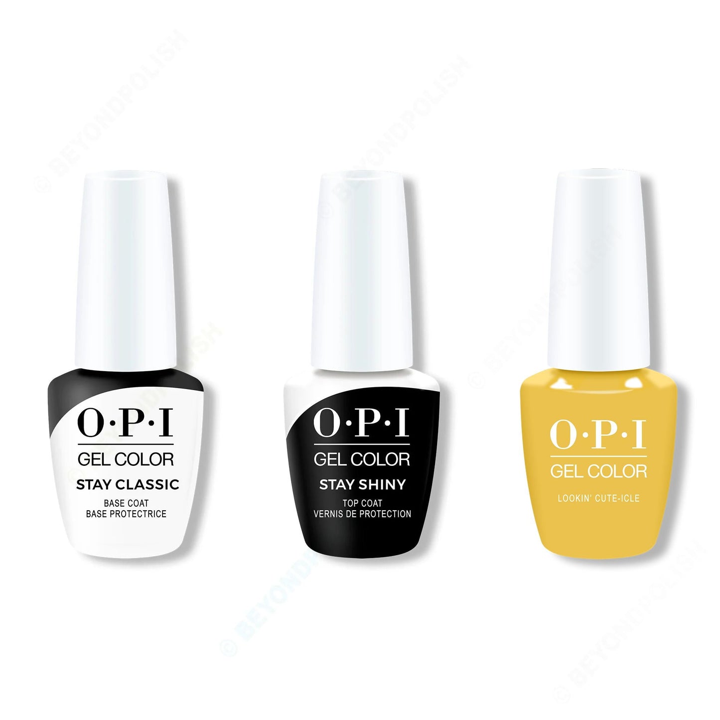 OPI - GelColor Combo - Stay Classic Base, Shiny Top & Lookin' Cute-Icle