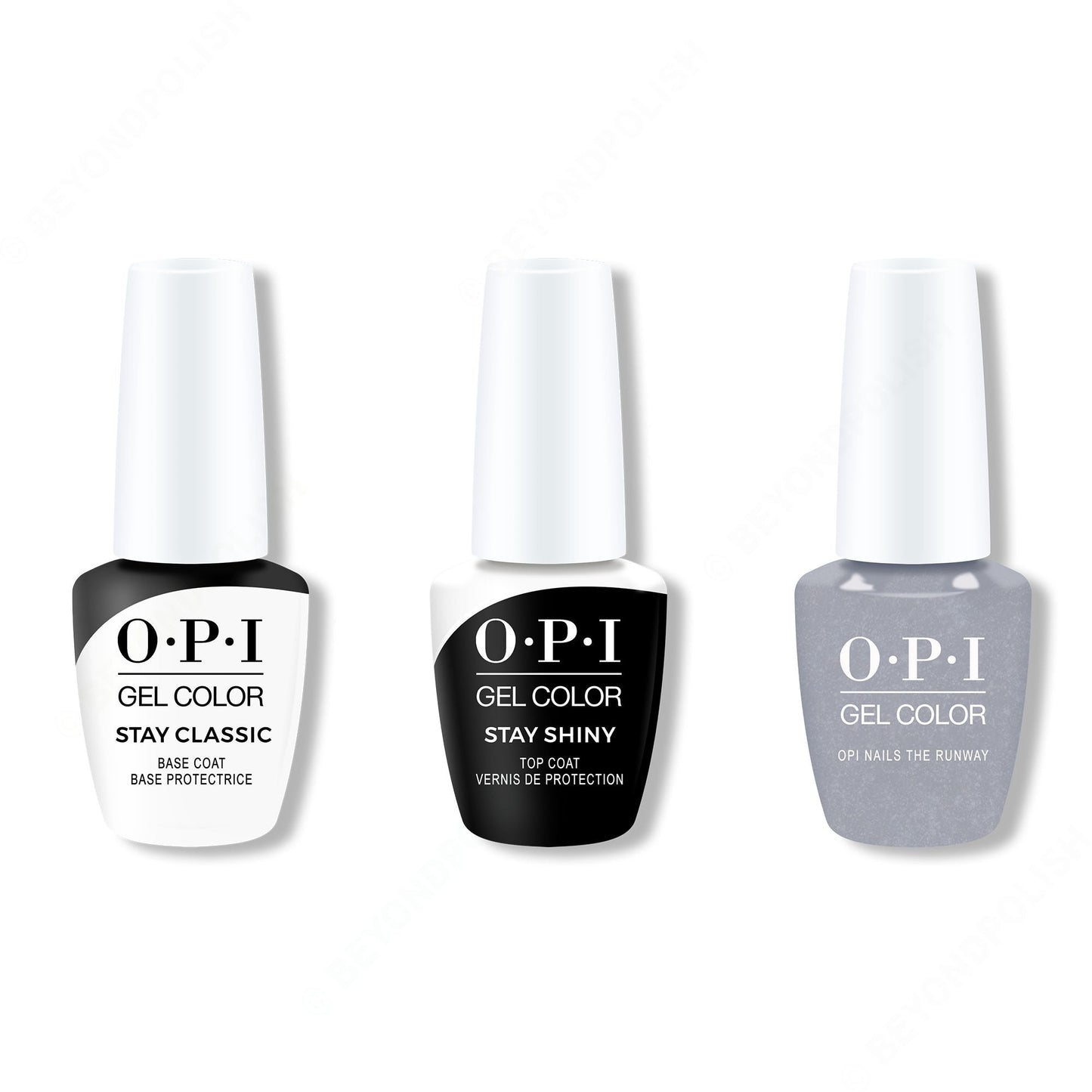 OPI - GelColor Combo - Stay Classic Base, Shiny Top & OPI Nails The Runway