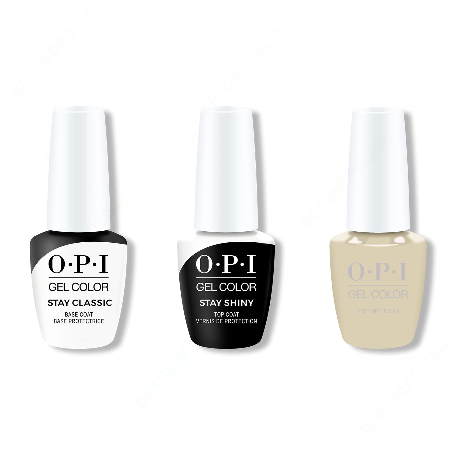 OPI - GelColor Combo - Stay Classic Base, Shiny Top & One Chic Chick