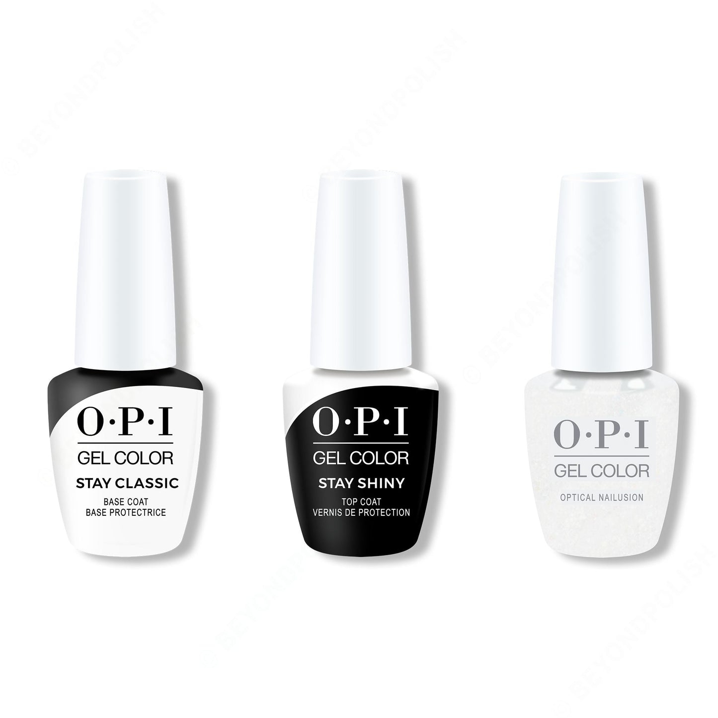 OPI - GelColor Combo - Stay Classic Base, Shiny Top & Optical Nailusion