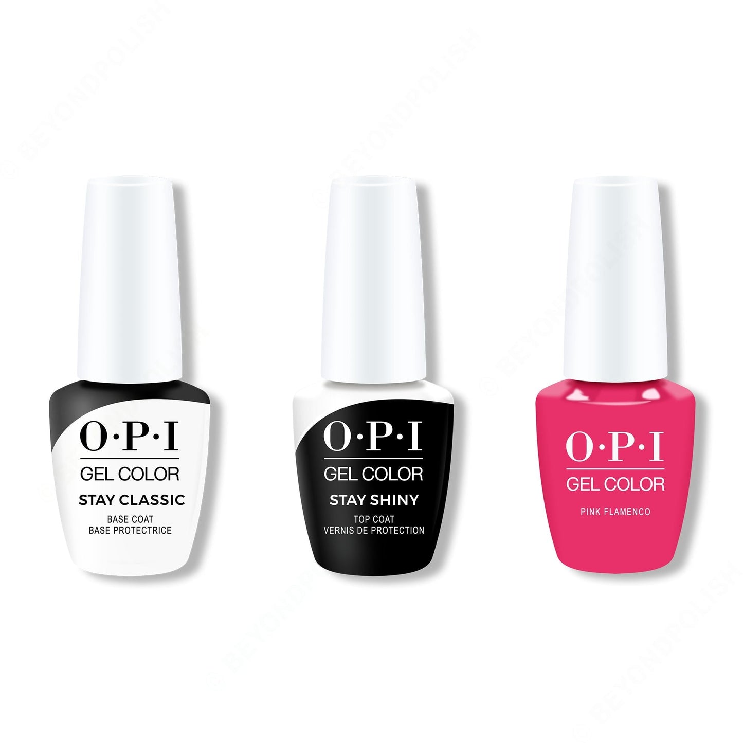 OPI - GelColor Combo - Stay Classic Base, Shiny Top & Pink Flamenco