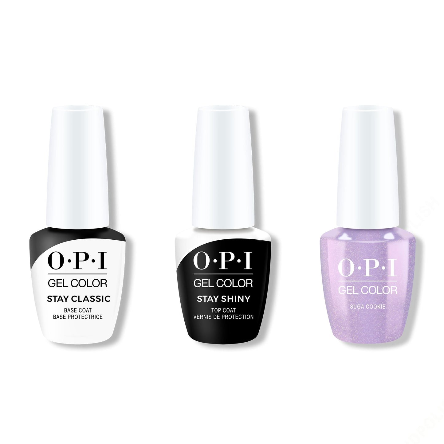 OPI - GelColor Combo - Stay Classic Base, Shiny Top & Suga Cookie