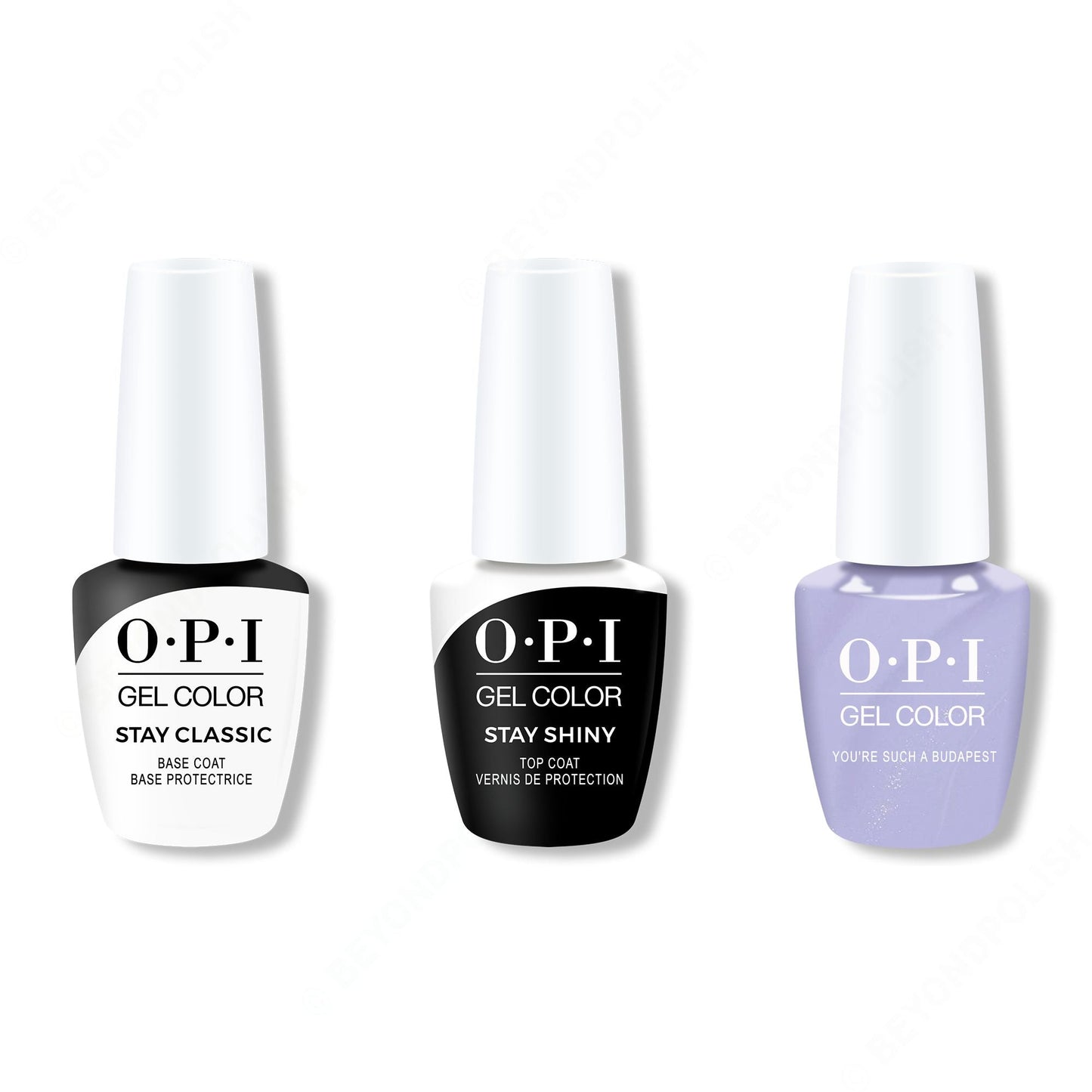 OPI - GelColor Combo - Stay Classic Base, Shiny Top & Youre Such A BudaPest