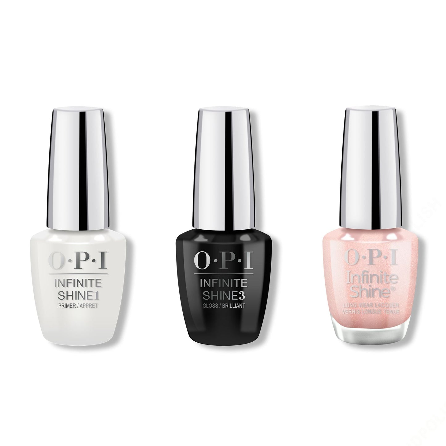 OPI - Infinite Shine Combo - Base, Top & Bubblegum Glaze