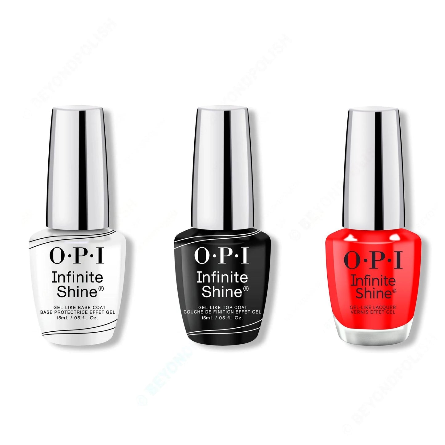 OPI - Infinite Shine Combo - Base, Top & Drop It Like It’s Hawt