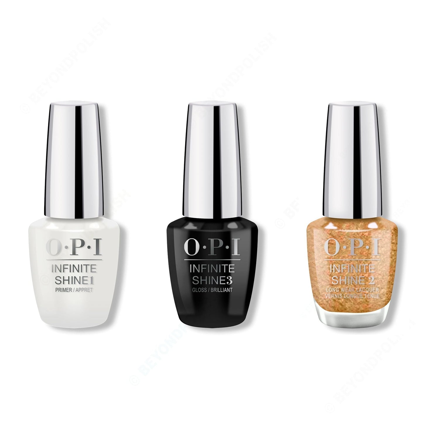OPI - Infinite Shine Combo - Base, Top & Five Golden Flings