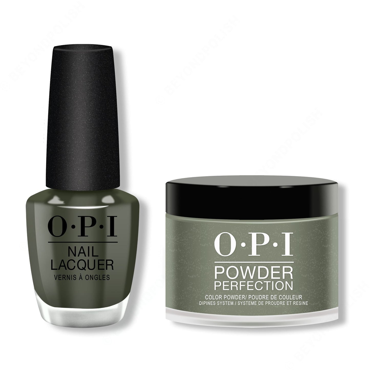OPI - Lacquer & Dip Combo - Things I've Seen In Aber-Green