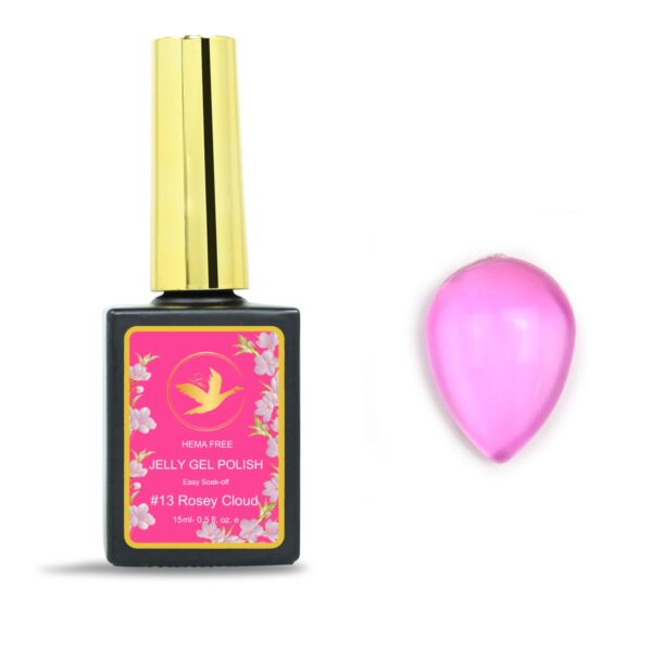 Jelly Glass Gel Polish – #13 Rosey Cloud