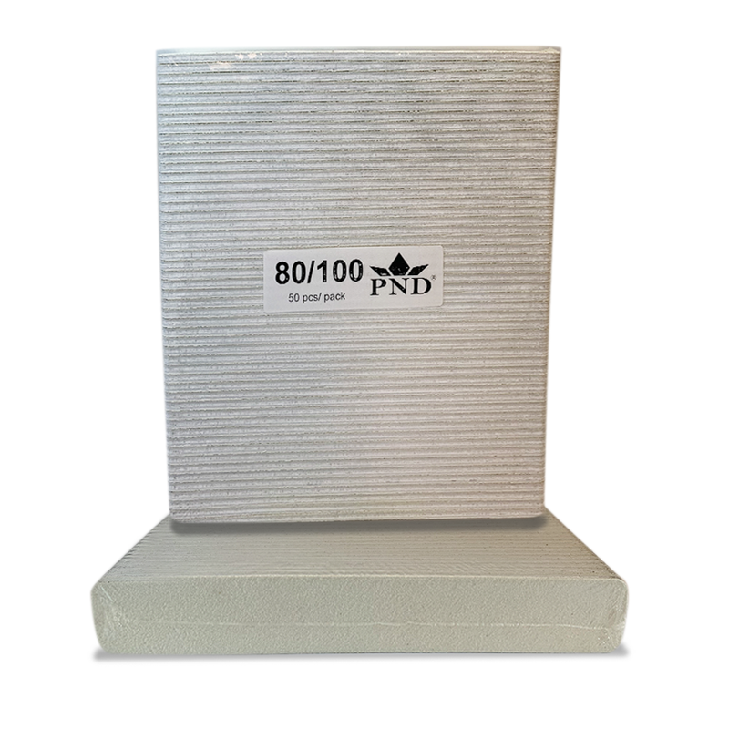 PND Regular Jumbo Files Pack/50pcs - White-White, Grit Options