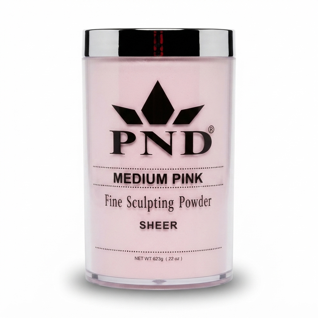 PND Acrylic Powder (Fine Sculpting Powder) - Medium Pink 22 oz.