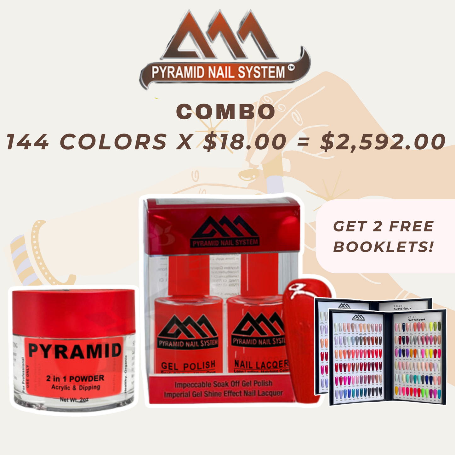 Buy PYRAMID COMBO Collection: Combo Trio - Duo (Lacquer+Gel), Powder (Dip+Acylic).