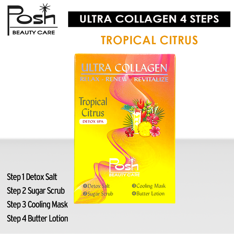 Posh Ultra Collagen 4 Steps. Case/50 kits x $1.20 - Tropcial
