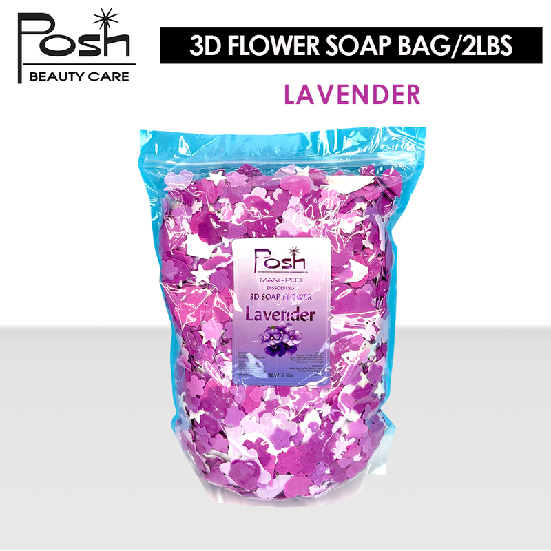Posh 3D Flower Soap Bag/2lbs - Lavender