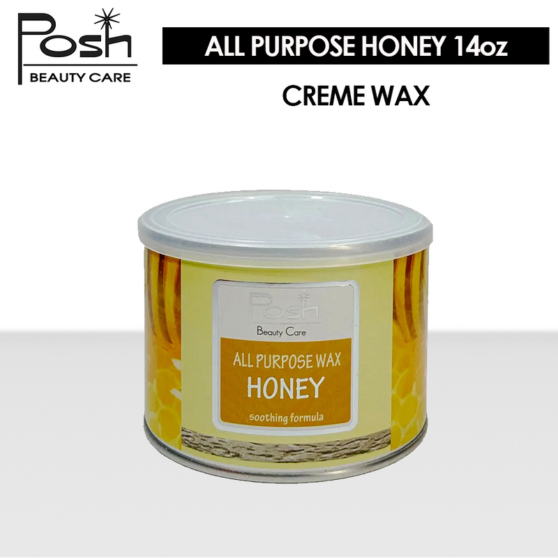 Posh Creme Wax 14oz - All Purpose Wax Honey ( Case 24 Pieces )