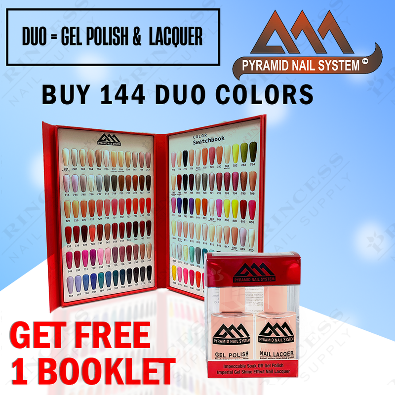 Pyramid Duo - 144 colors, Free 1 Booklet