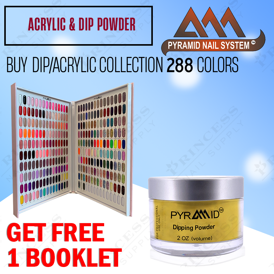 Pyramid Classic Collection - Dip|Acrylic - 288 colors, Free 2 Booklet($9 each)