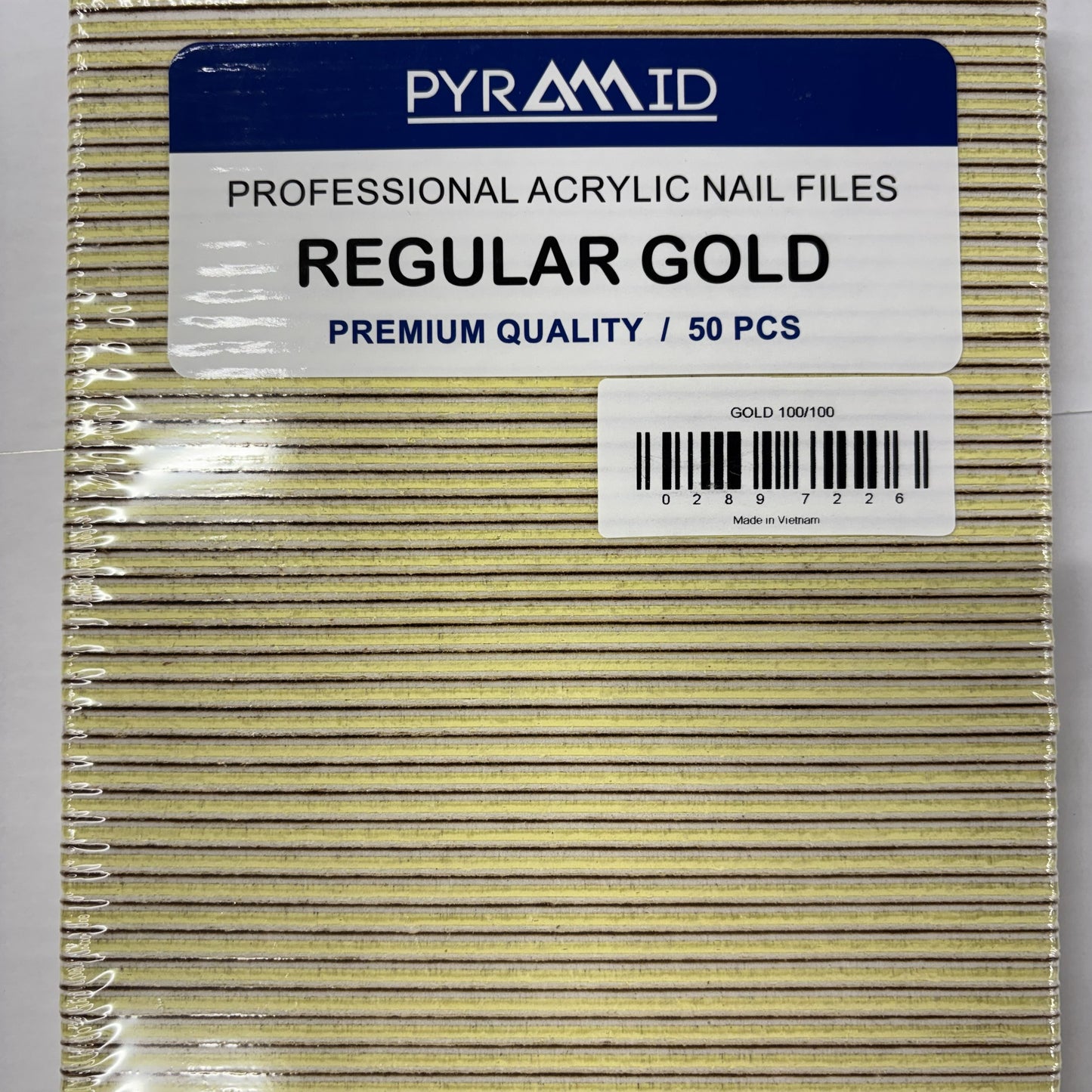 Pyramid Regular Gold Nail Files 50pcs