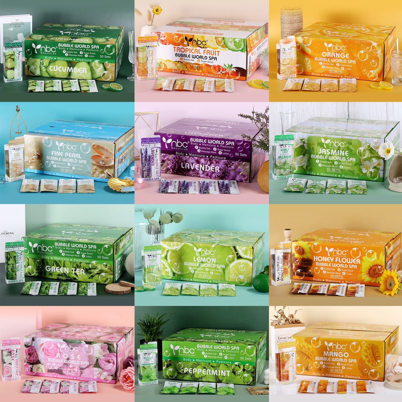 PALLET DEAL - NBC Bubble World Spa Kit (4 Step) - Pallet/90 cases, 50 kits/case