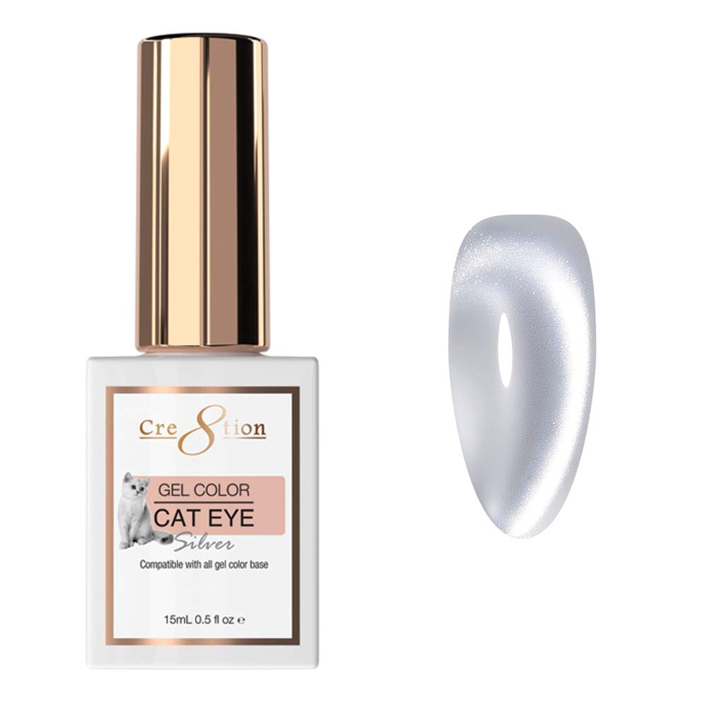 Creation Silver Cat Eye Soak Off Gel 0.5oz