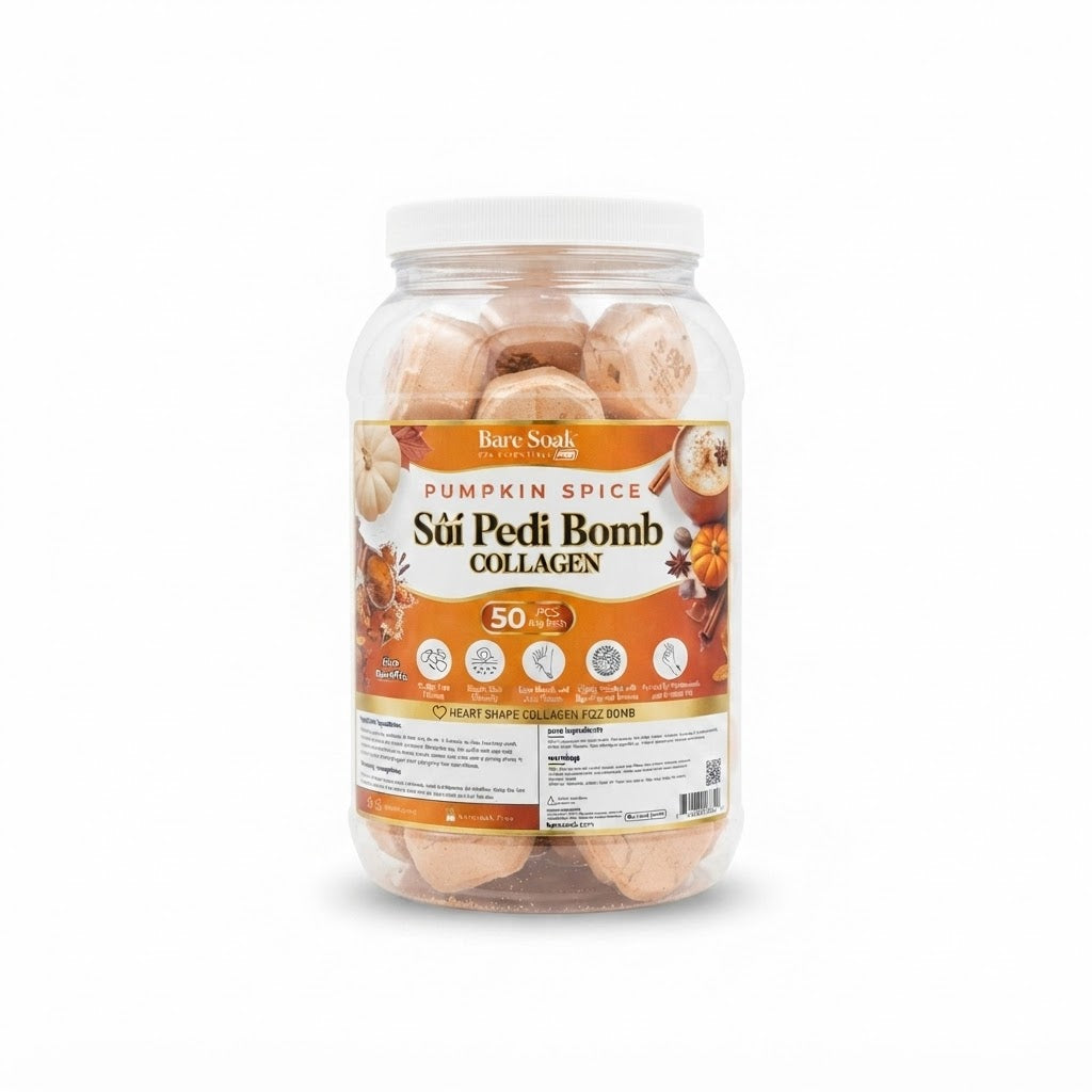 Bare Soak Soi Pedi Bomb Collagen - Pumpkin Spice