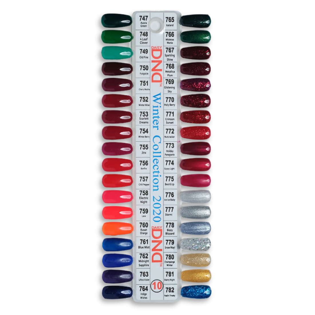DND Dap Powder Tip 10 - 36 Colors (#747 - #782)