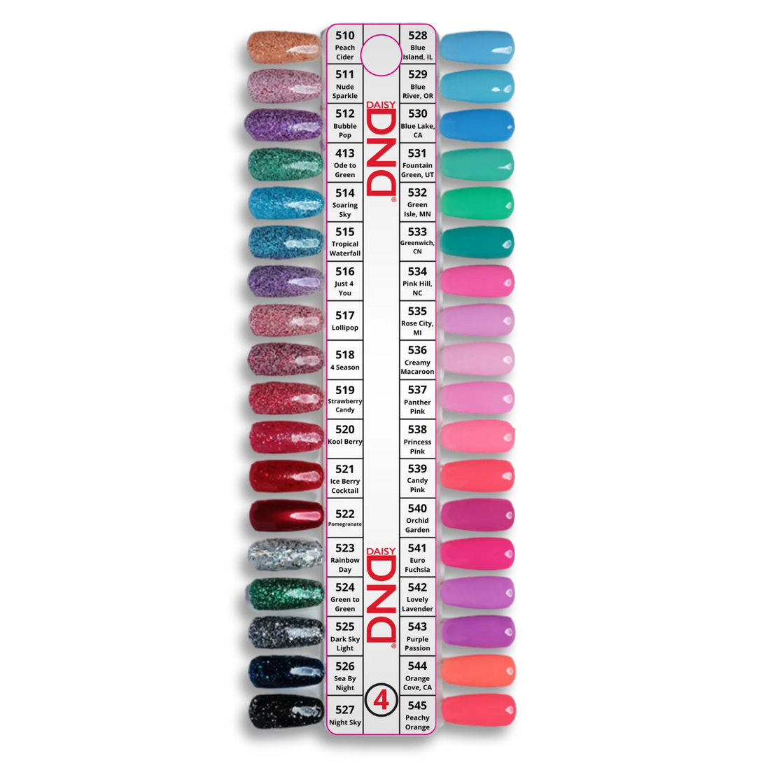 DND Dap Powder Tip 4 - 36 Colors (#510 - #545)
