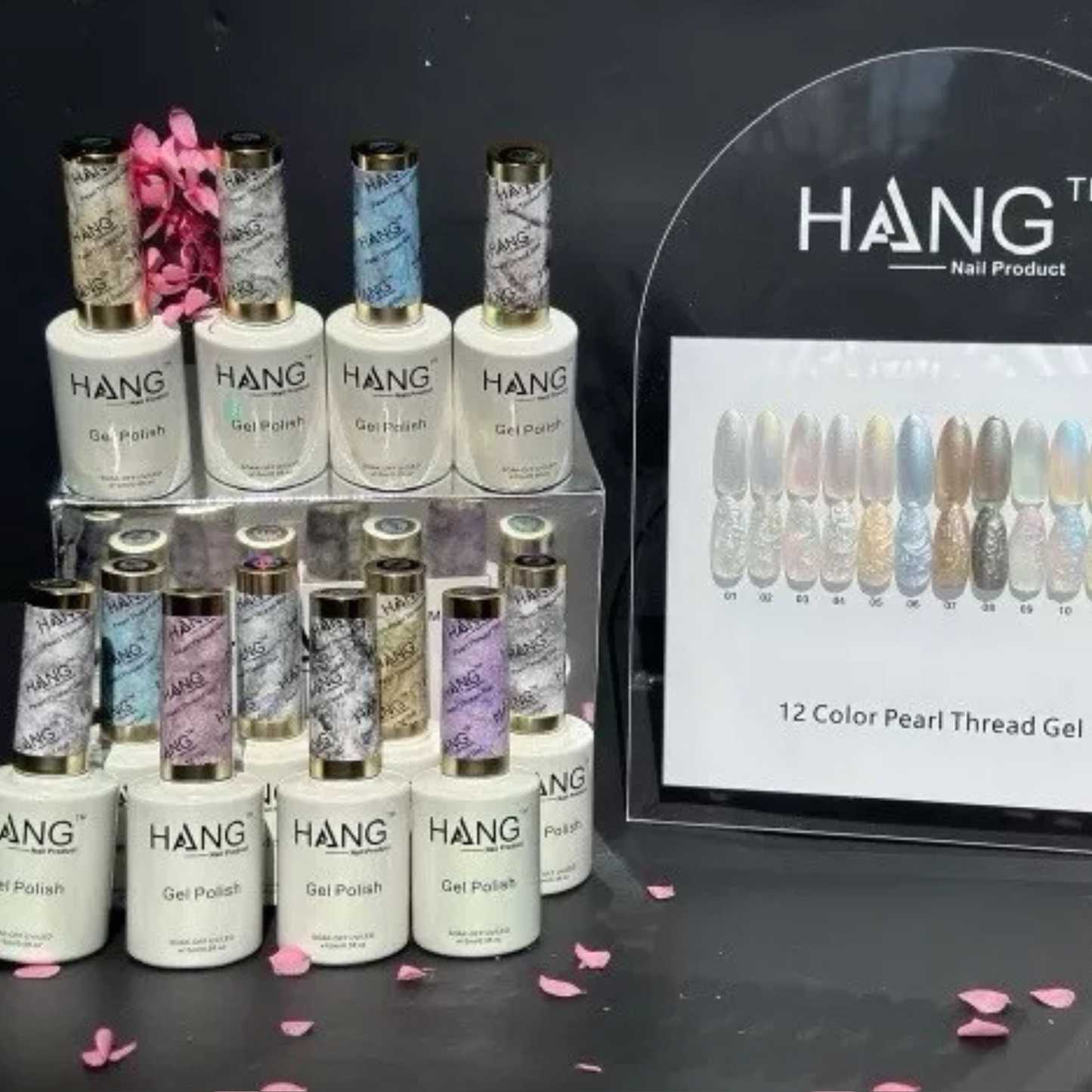 Pearl Collection – 12 Colors Gel Polish Set+ Display ( #1 - 12 )