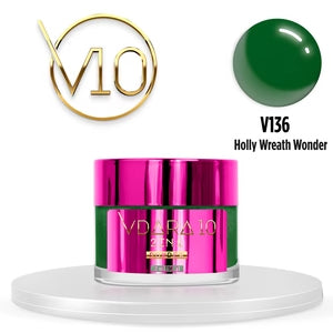 V136 Holly Wreath Wonder POWDER