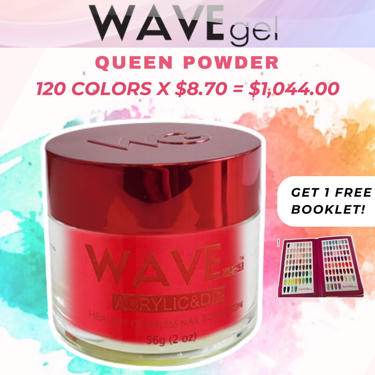 Buy WaveGel Queen Powder Collection: Powder (Dip+Acrylic) 2oz.
