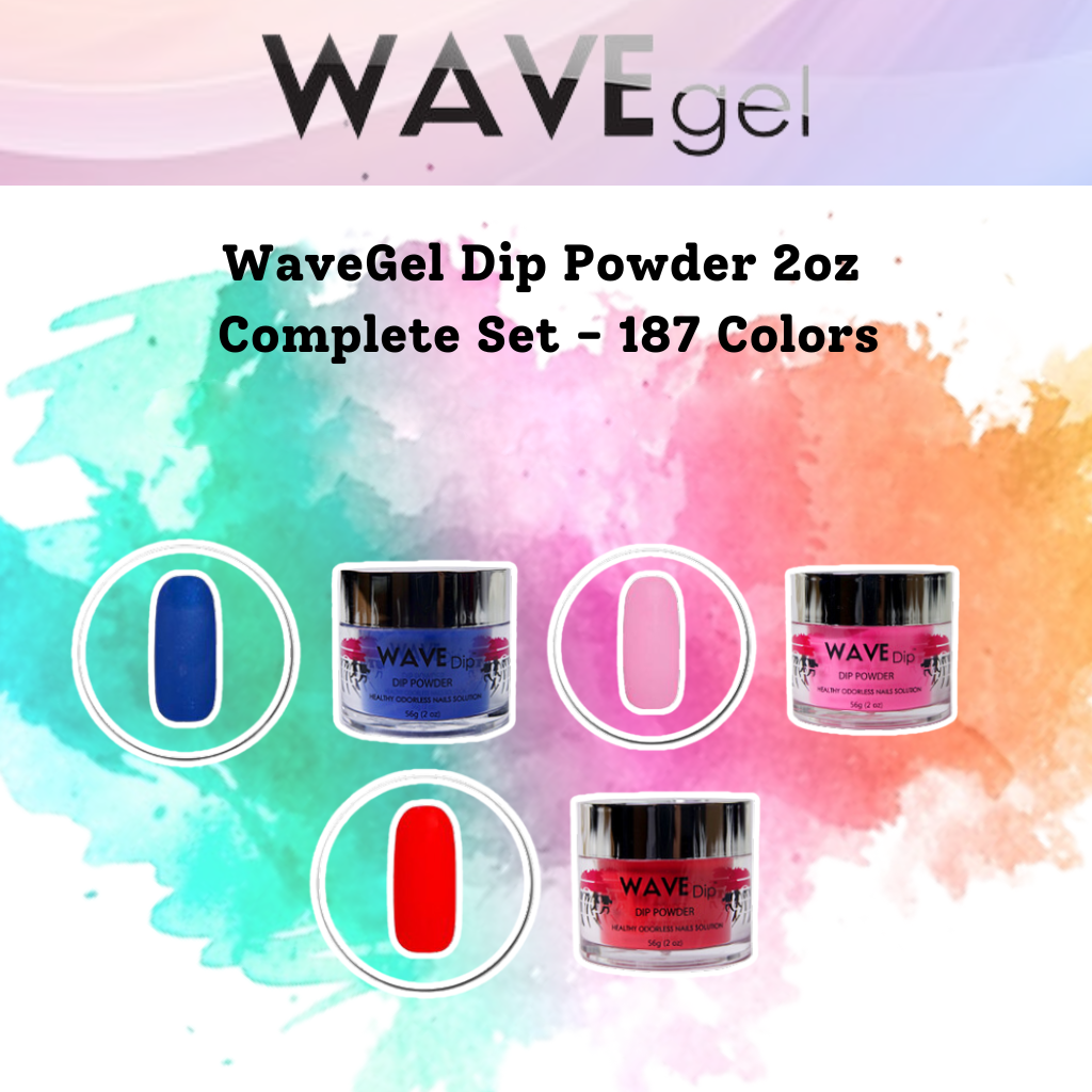 WAVEGEL DIP POWDER 2OZ COMPLETE SET - 187 COLORS