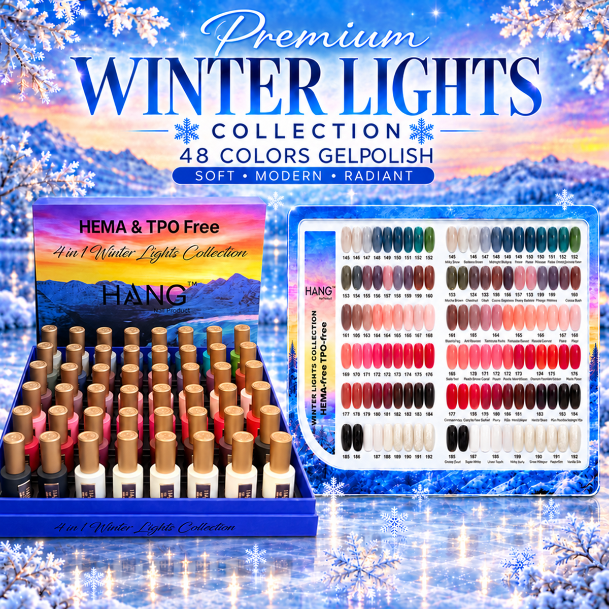 Winter Lights Gel 48 Colors - Gel Polish Only ( 145 - 192 )