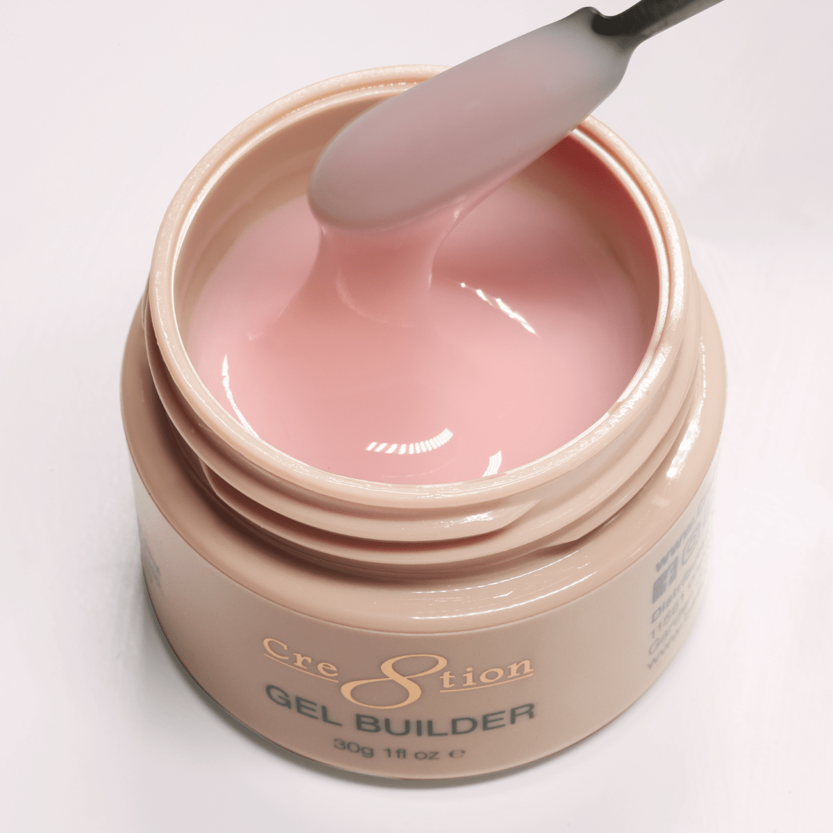 Cre8tion Overlay/Builder Gel in Jar - Hema Free/TPO Free - Low Heat - 04 Porcelain