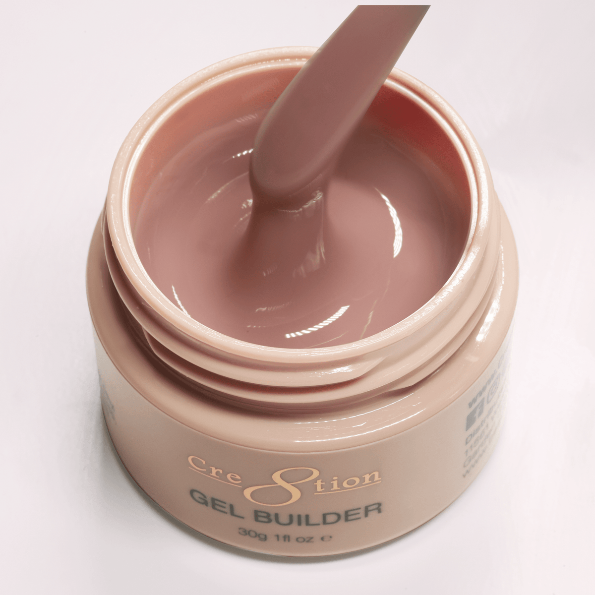 Cre8tion Overlay/Builder Gel in Jar 1oz - Hema Free/TPO Free - Low Heat - 13 Tea At Sunset