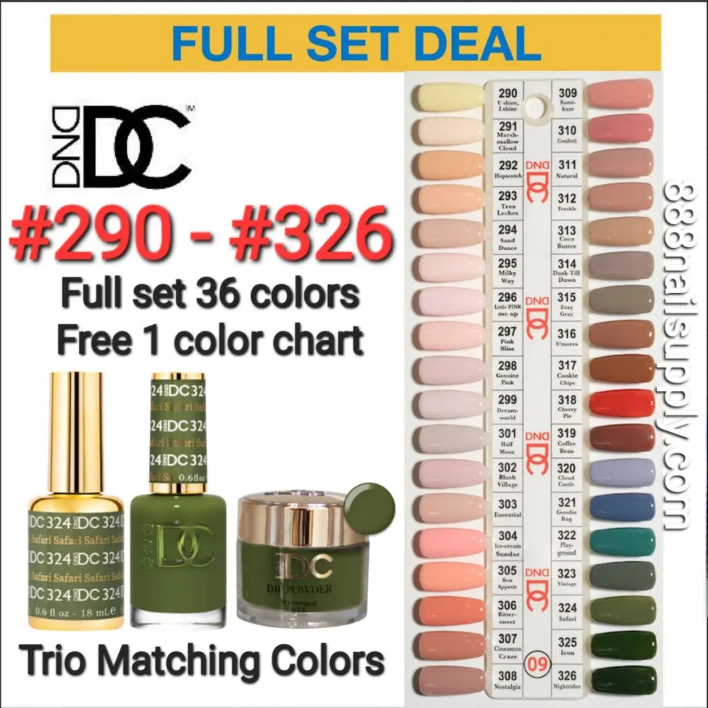 DND DC 3in1 TIP 9 36 Colors (#290 – #326)