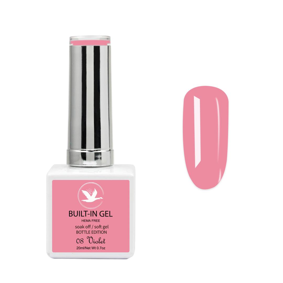 Built-In Gel Bottle - #8 VIOLET