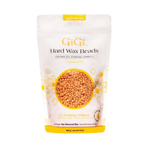 Gigi Hard Wax Beads Golden All Purpose Formula 14oz Case of 24 pcs