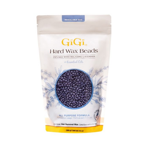 Gigi Hard Wax Beads Infused with Relaxing Lavender 14oz Case of 24 pcs